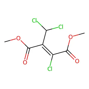 2-Butenedioic acid, 2-chloro-3-(dichloromethyl)-, dimethyl ester structure