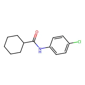 N-(4-chlorophenyl)cyclohexanecarboxamide structure