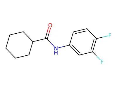 N-(3,4-difluorophenyl)cyclohexanecarboxamide structure