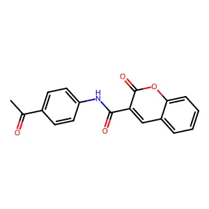 N-(4-Acetylphenyl)-2-oxo-2H-chromene-3-carboxamide structure