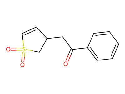 Ethanone, 2-(2,3-dihydro-1,1-dioxido-3-thienyl)-1-phenyl- structure