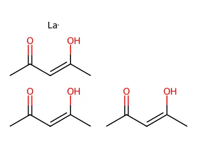 乙酰丙酮镧 structure