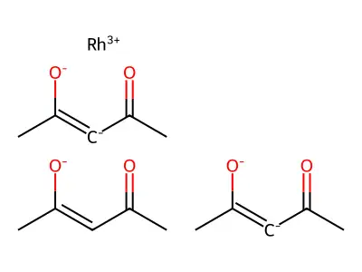 乙酰丙酮铑(III) structure