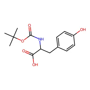 tert-Butoxycarbonyl-tyrosine structure