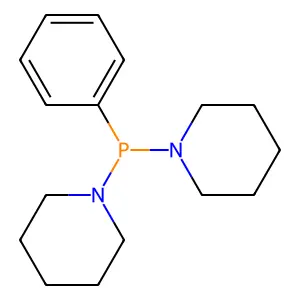 1,1'-(Phenylphosphinidene)bis(piperidine) structure
