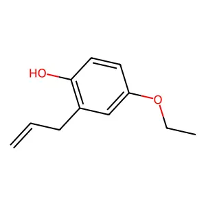 2-Allyl-4-ethoxyphenol structure