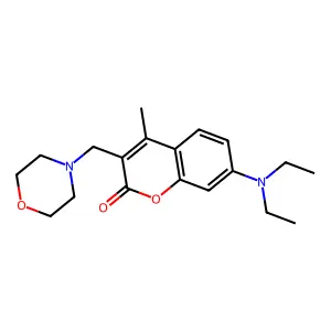 7-(Diethylamino)-4-methyl-3-(morpholinomethyl)-2H-chromen-2-one structure