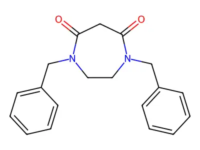 1,4-Dibenzyl-1,4-diazepane-5,7-dione structure
