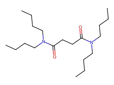 N,N,N',N'-tetrabutylbutanediamide structure