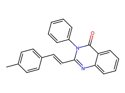 2-[2-(4-Methylphenyl)ethenyl]-3-phenylquinazolin-4-one structure