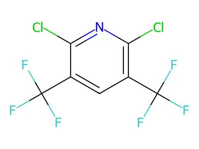 2,6-Dichloro-3,5-bis(trifluoromethyl)pyridine structure