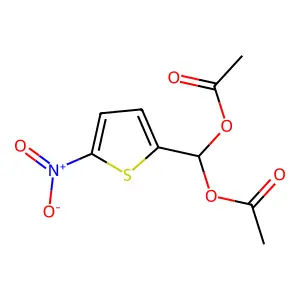 5-Nitrothiophen-2-ylmethylene diacetate structure
