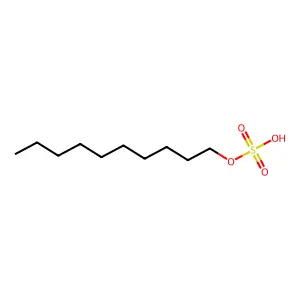 Decyl hydrogen sulfate structure