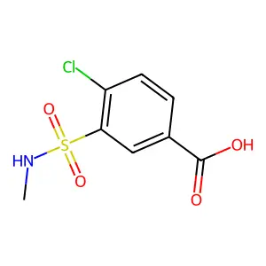 4-Chloro-3-[(methylamino)sulfonyl]benzoic acid structure