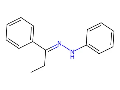 N-(1-phenylpropylideneamino)aniline structure