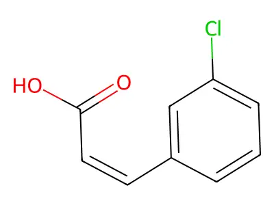 (Z)-3-(3-Chlorophenyl)acrylic acid structure