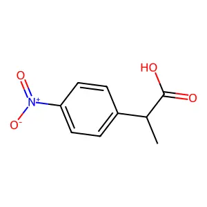 (S)-2-(4-Nitrophenyl)propionic acid structure