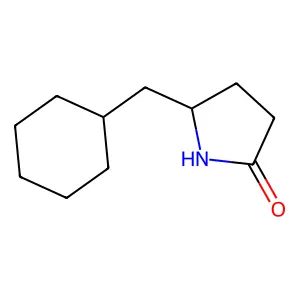 2-Pyrrolidinone, 5-(cyclohexylmethyl)- structure