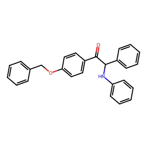 α-苯氨基-对苄氧苯基苄基酮 structure