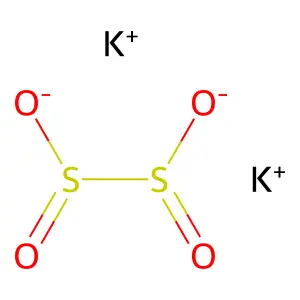 连二亚硫酸钾 structure