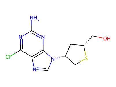 2-HOCH2-4(2Am-6ClP)tetraHthiophene structure