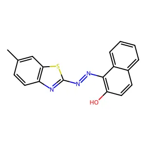 1-[(6-Methylbenzothiazol-2-YL)azo]-2-naphthol structure