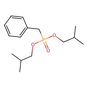 Bis(2-methylpropoxy)phosphorylmethylbenzene structure