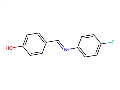 4-[[(4-Fluorophenyl)imino]methyl]phenol structure