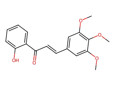 2'-hydroxy-3,4,5-trimethoxychalcone structure