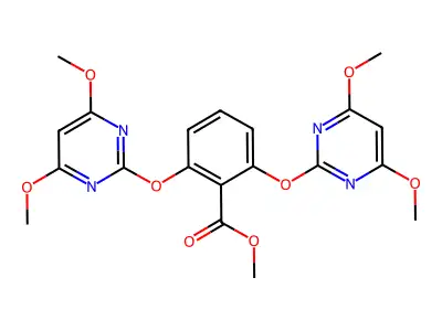 Methyl 2,6-bis((4,6-dimethoxypyrimidin-2-yl)oxy)benzoate structure
