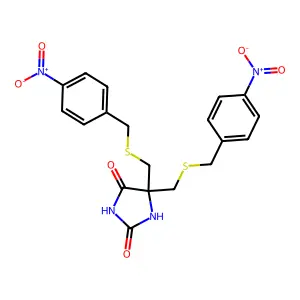 5,5di-4NO2BzSMe hydantoin structure