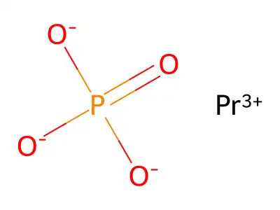 磷酸镨 structure