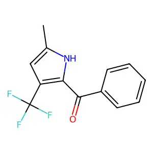 Methanone, [5-methyl-3-(trifluoromethyl)-1H-pyrrol-2-yl]phenyl- structure