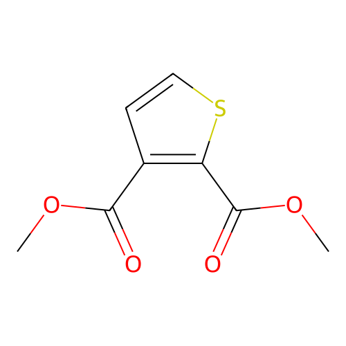 Dimethyl thiophene-2,3-dicarboxylate structure