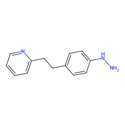 Pyridine, 2-[2-(4-hydrazinophenyl)ethyl]- structure