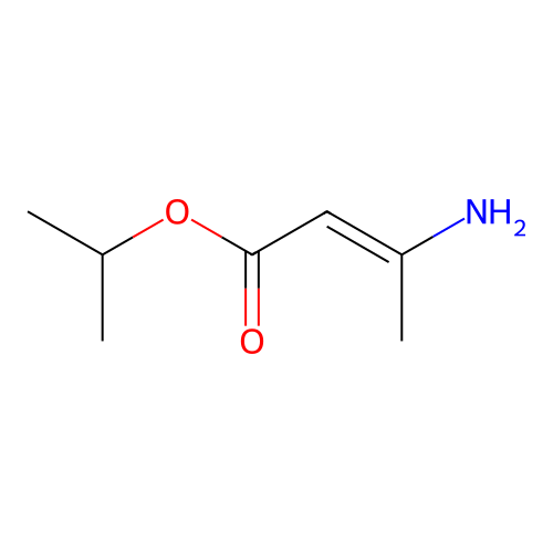 Isopropyl b-aminocrotonate structure