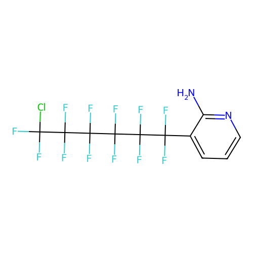 3-(6-Chloro-1,1,2,2,3,3,4,4,5,5,6,6-dodecafluorohexyl)pyridin-2-amine structure