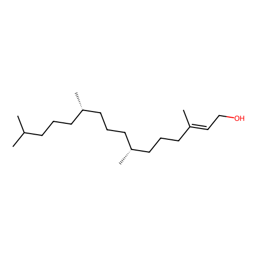 (E,7R,11S)-3,7,11,15-Tetramethylhexadec-2-en-1-ol structure