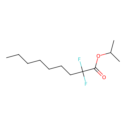 2,2-Difluoro-nonanoic acid isopropyl ester structure