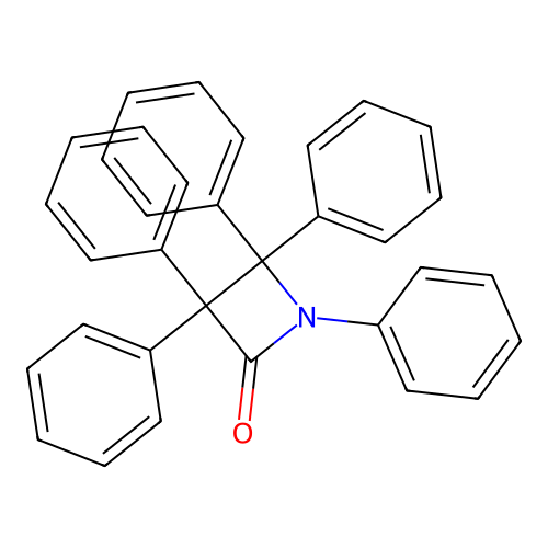 1,3,3,4,4-Pentaphenylazetidin-2-one structure