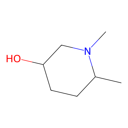 1,6-Dimethyl-3-piperidinol structure