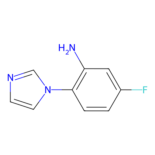 5-Fluoro-2-(1H-Imidazol-1-Yl)Aniline structure