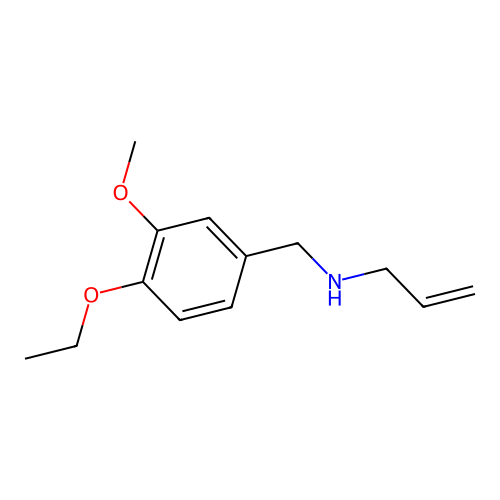 [(4-Ethoxy-3-methoxyphenyl)methyl]prop-2-enylamine structure