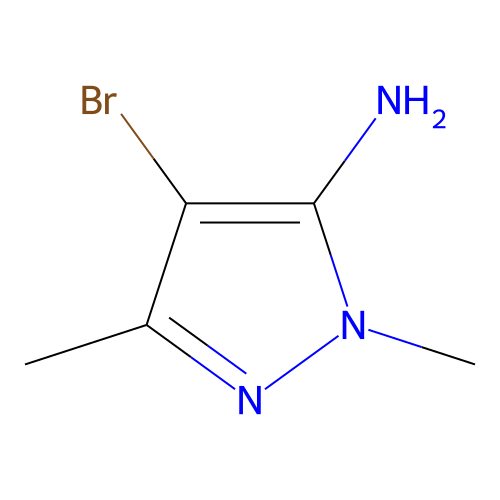 4-溴-1,3-二甲基-1H-吡唑-5-胺 structure