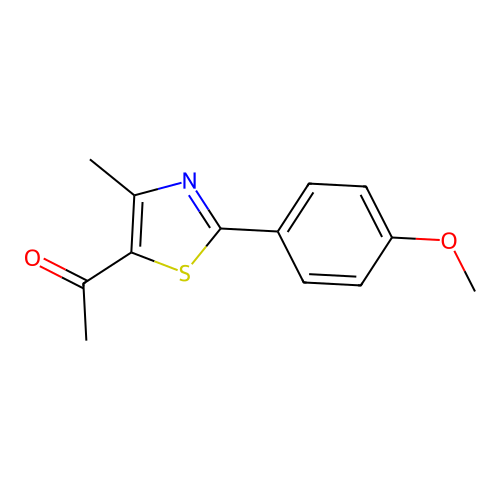 1-[2-(4-Methoxyphenyl)-4-methyl-1,3-thiazol-5-yl]ethan-1-one structure