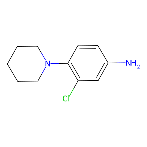 3-Chloro-4-(piperidin-1-yl)aniline structure