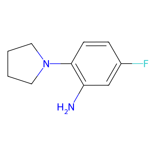 5-Fluoro-2-(pyrrolidin-1-yl)aniline structure