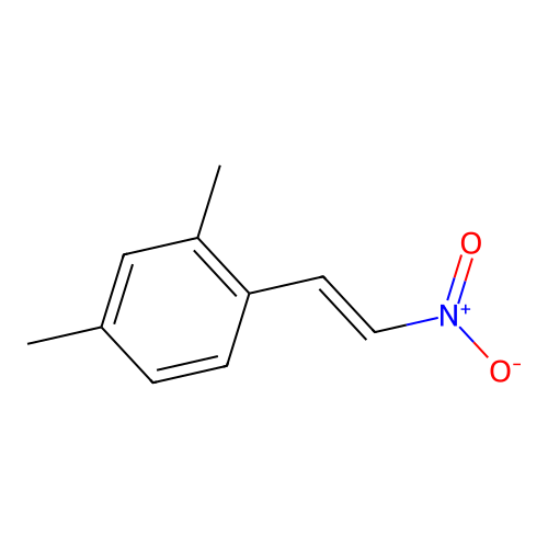 2,4-dimethyl-1-(2-nitroethenyl)benzene structure