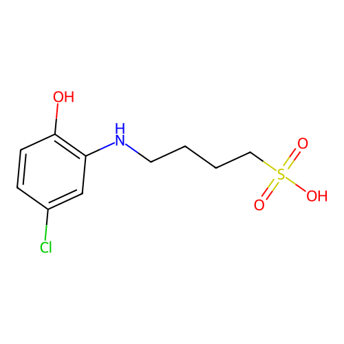 4-(5-Chloro-2-hydroxyanilino)butane-1-sulfonic acid structure
