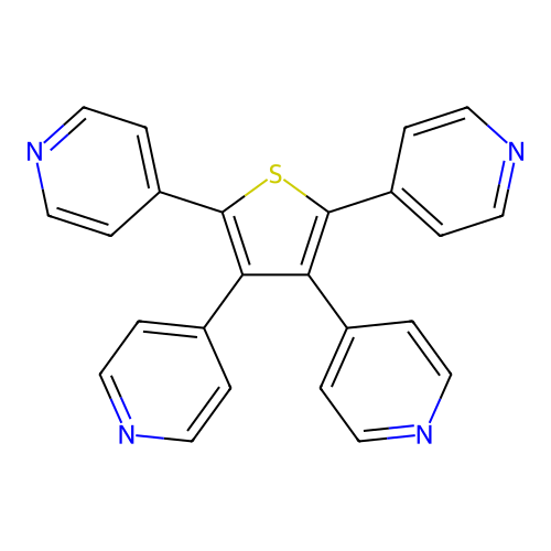 4,4',4'',4'''-(Thiene-2,3,4,5-tetrayl)tetrapyridine structure